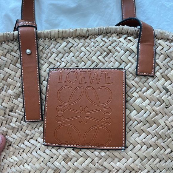 Tan and Brown Woven Tote Bag - Picture 4 of 4
